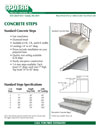 Spoerr Precast Concrete steps spec sheet