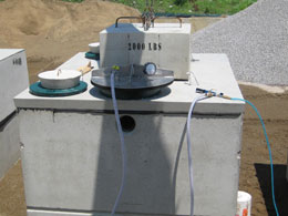 Installed septic tank vacuum tests