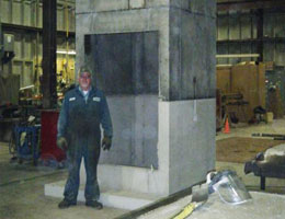 Fabrication of a pump pit for a marsh installation.
