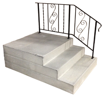 Standard precast concrete steps
