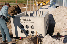 Electrical transformer box installation